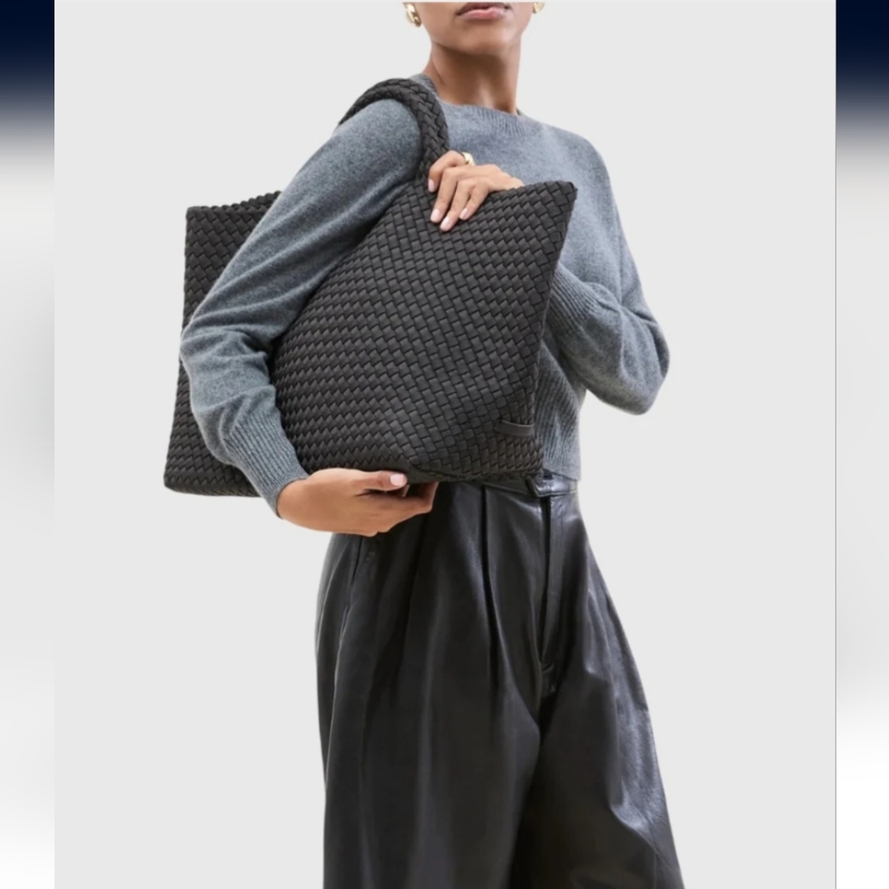Naghedi St. Barths Large Tote in Ash Dark Gray